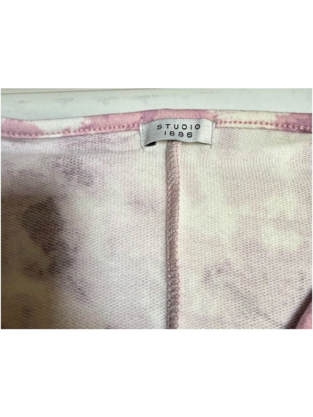 Studio 1886 Cold Shoulder Tie-Dye Pink & White Lounge Set Size Large - Picture 8 of 9